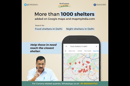 Food and Night Shelters in Delhi Now Listed on Google Maps to Help Fight Covid-19