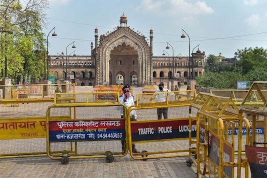 For representation: Rumi Darwaza wears a deserted look during a nationwide lockdown in Lucknow. (PTI)