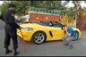 Man Driving Porsche Despite Lockdown Fined for Not Wearing Mask, Made to do Sit-ups by Police