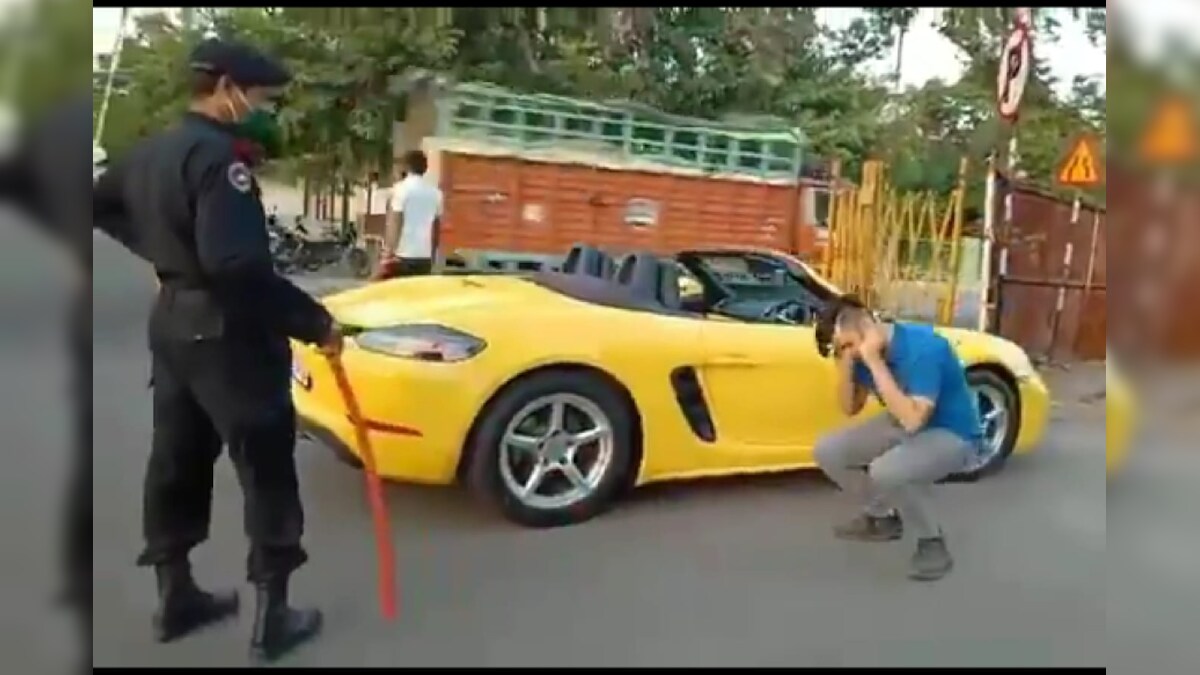 Porsche 718 Boxster driver made to do sit ups for joyride during lockdown