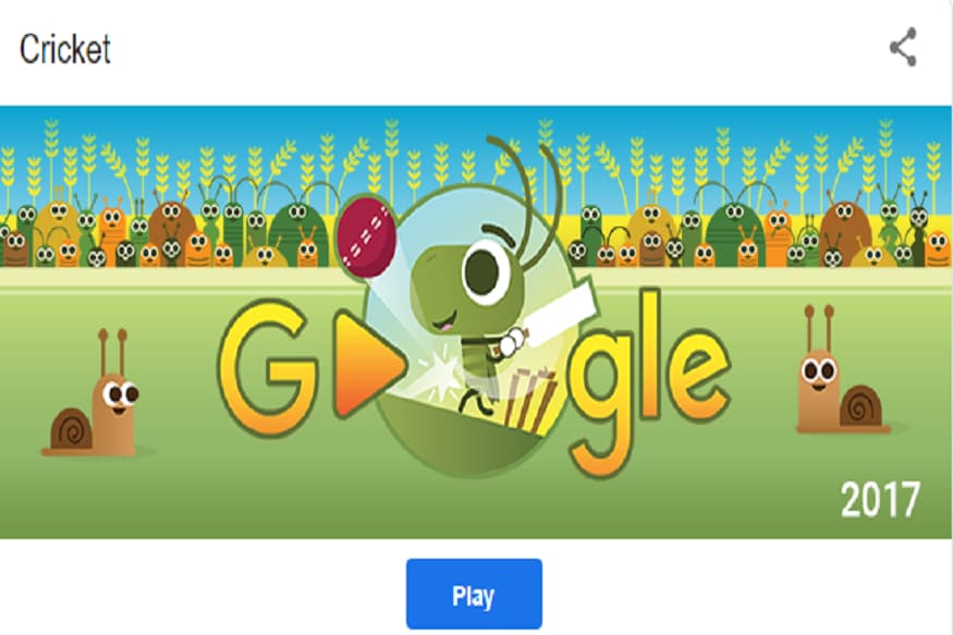 doodle google cricket