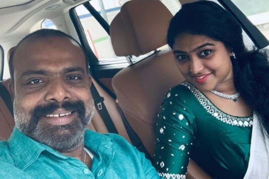 Chemban Vinod with wife