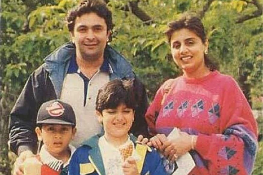 Rishi Kapoor, Neetu Singh and family