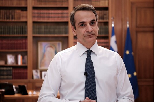 Greek Prime Minister Kyriakos Mitsotakis . (Reuters)