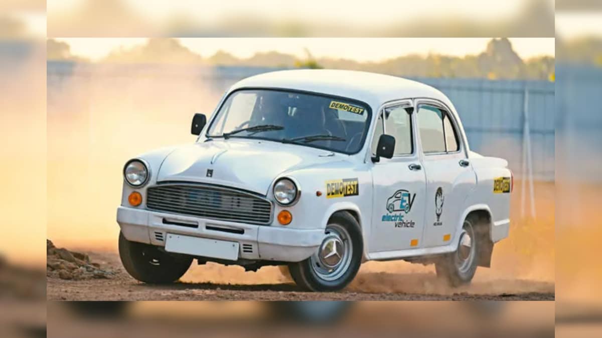 Iconic HM Ambassador Modified Into an Electric Vehicle Watch Video