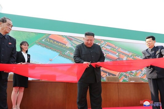 (Only for representation) North Korean leader Kim Jong Un attends the completion of a fertiliser plant, together with his younger sister Kim Yo Jong, in a region north of the capital, Pyongyang, in this image released by North Korea's Korean Central News Agency on May 2, 2020. 

(Photo: KCNA/via REUTERS )