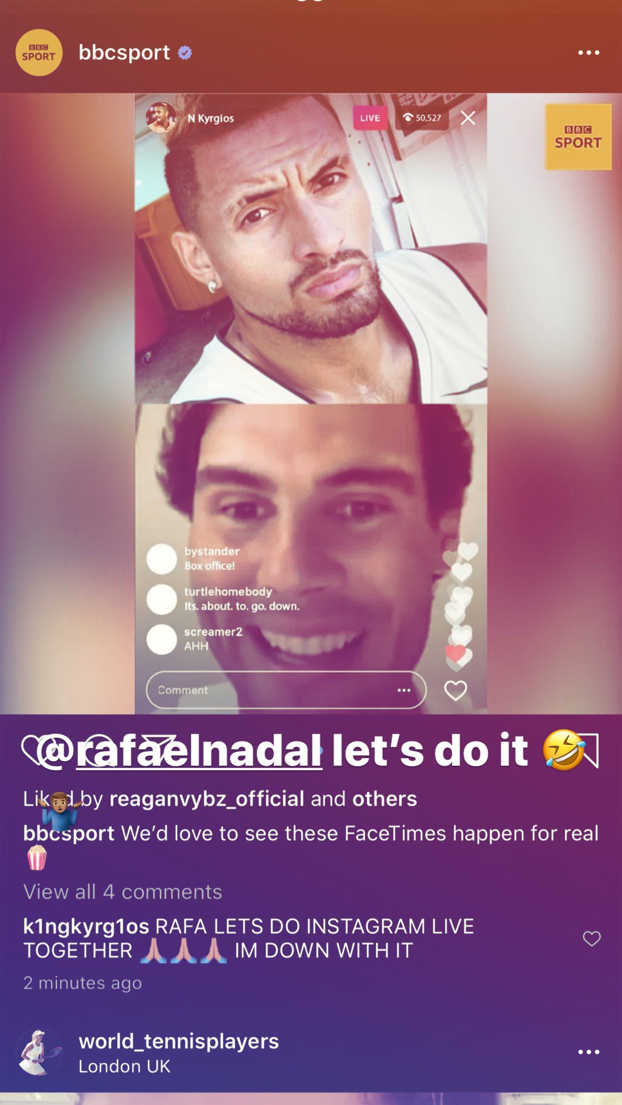 Nick Kyrgios Invites Bitter Rival Rafael Nadal for Video ...
