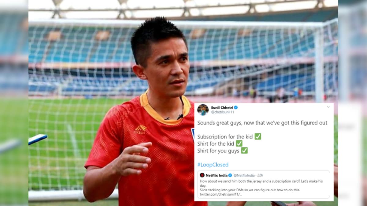 Not autograph, not jersey: fan asks Sunil Chhetri for Netflix