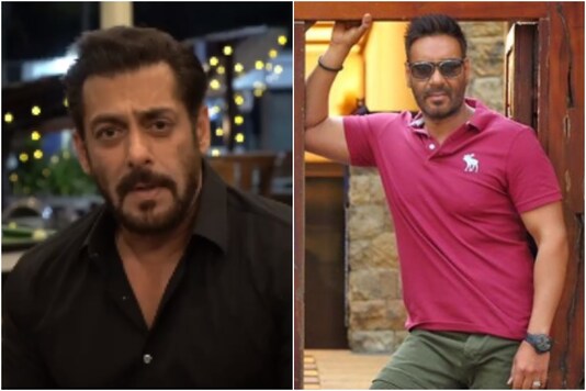 Salman Khan (L), Ajay Devgn (R)