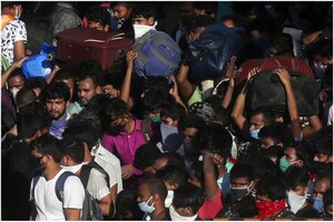 As Railways Resume Services, Stranded Migrants Crowd Stations To Go Home
