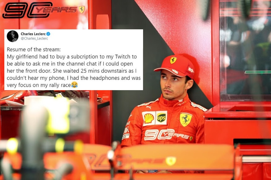 Charles Leclerc S Girlfriend Subscribes To Racer S Twitch Channel To Ask Him To Open The Door