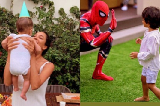 Lisa Haydon Celebrates Son Zack’s 3rd Birthday With Homemade Cake And 'Spiderman' Surprise