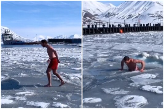 Daredevil Diver S Jump Into Ice Water Is Sending Chills Down The Internet S Spine Daredevil Diver S Jump Into Ice Water Is Sending Chills Down The Internet S Spine