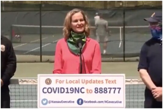 Laura Curran recent;y gave instruction on ball safety | Image credit: Twitter 