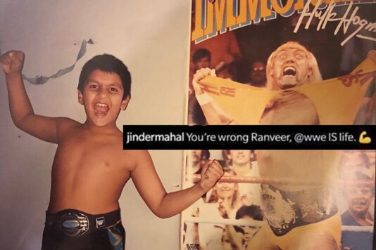 Jinder Mahal commented on Ranveer Singh's WWE throwback.