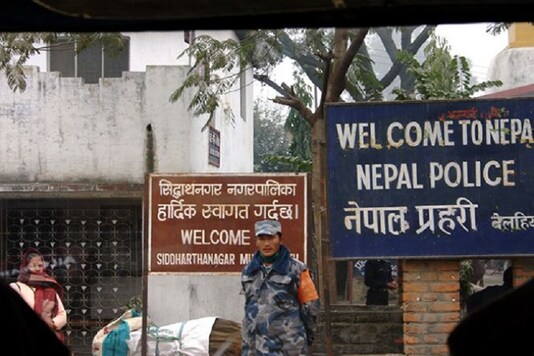 A Nepalese soldier stationed at the India-Nepal border.