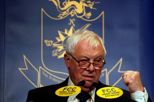 Former Hong Kong governor Chris Patten speaks at the Foreign Correspondents' Club in Hong Kong, China November 25, 2016. REUTERS/Bobby Yip/File photo