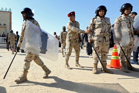 File photo of Egyptian security forces in North Sinai. (Reuters)