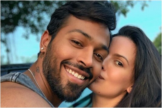 Natasa Stankovic and Hardik Pandya