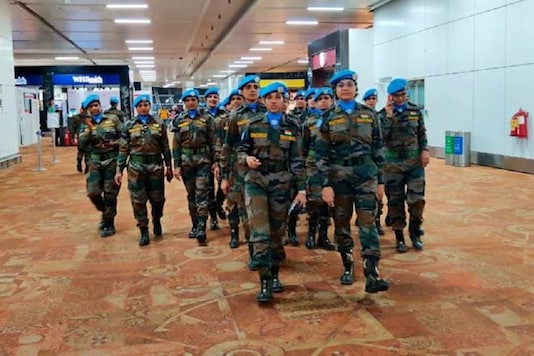 A young lady officer in the Indian contingent had described the deployment of the Indian women peacekeepers as a “big achievement” and said a gender-balanced leadership will sow seeds of a peaceful society in Congo. (Photo source: Twitter/@Akbaruddin
A young lady officer in the Indian contingent had described the deployment of the Indian women peacekeepers as a “big achievement” and said a gender-balanced leadership will sow seeds of a peaceful society in Congo. (Photo source: Twitter/@Akbaruddin