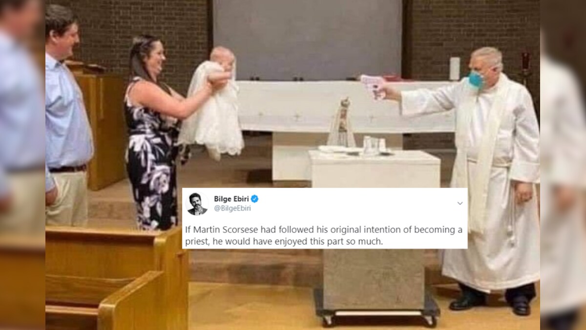 Priest Performing Baptism on Baby With a Toy Gun is Straight Out of a ...