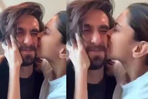 This Pic of Deepika Kissing Her 'Cutie' Ranveer' Goes Viral