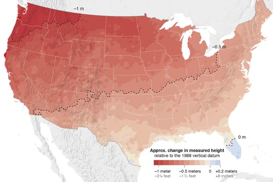 Scientists are hard at work recalibrating where and how the US physically sits on the planet.  