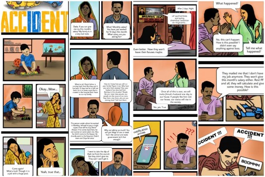 This latest comic ‘Accident’ is the third part in the series to highlight the plight of people who are suffering from the lockdown.
(News 18)