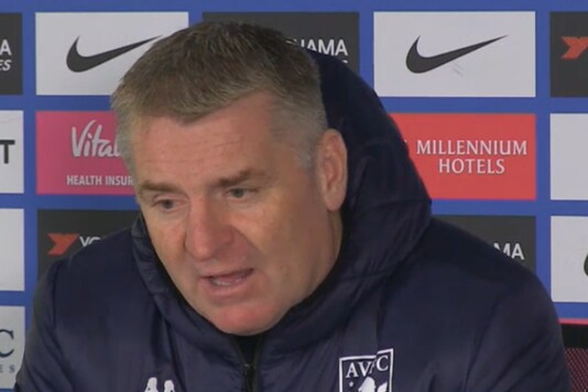 Aston Villa manager Dean Smith.