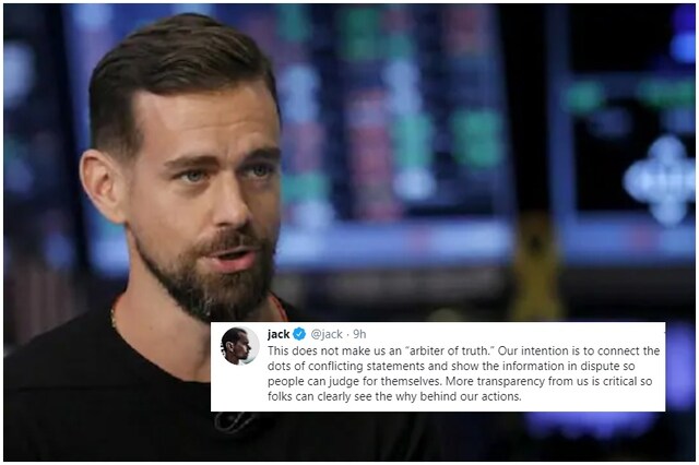Jack Dorsey's response after US President Donald Trump threatened to shut down all social media. 