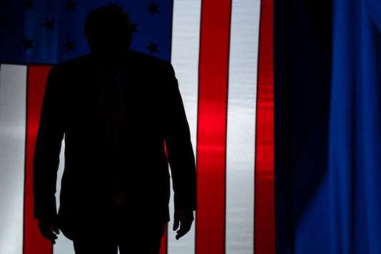 In this file photo President Donald Trump arrives to speak at a campaign rally at The Broadmoor World Arena in Colorado Springs, Colo. (AP Photo/Evan Vucci, File)