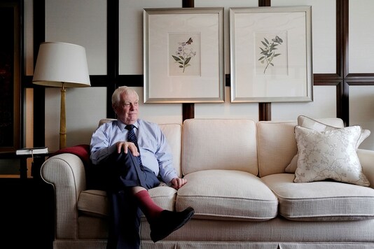 FILE PHOTO: Former Hong Kong governor Chris Patten in Hong Kong, China September 19, 2017.   REUTERS
