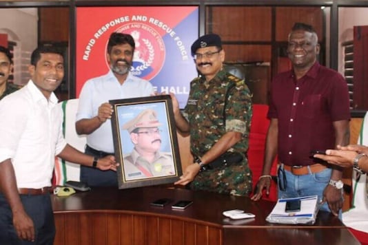 IM Vijayan with Sharaf Ali, KR Chacko and Babu Raj. (Photo Credit: AIFF)