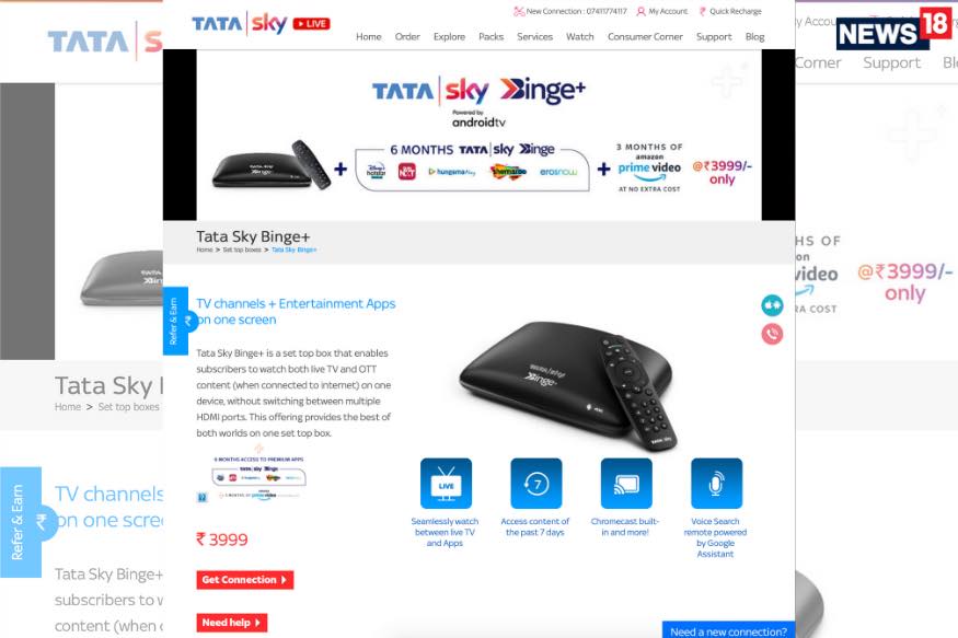 Tata Sky Has a New Binge+ Android TV STB With 6 Months of Free Disney+ Hotstar And More