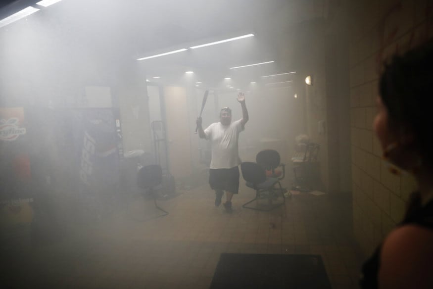  Protesters take over the Minneapolis police 3rd Precinct building, in Minneapolis. (Image: AP)