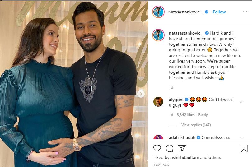 Natasa Stankovic’s Ex-boyfriend Aly Goni Sends Wishes on Her Pregnancy