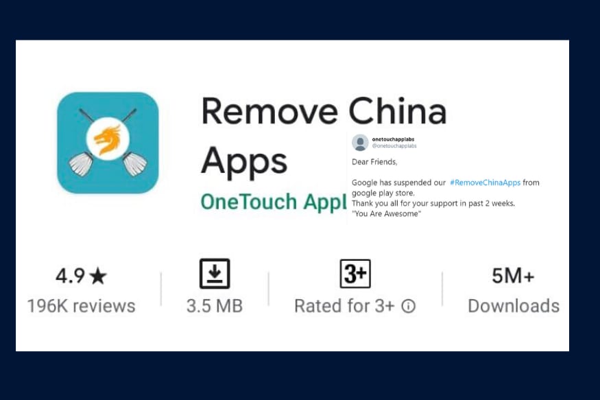 Google Takes Down 'Remove China Apps' from its Play Store and ...
