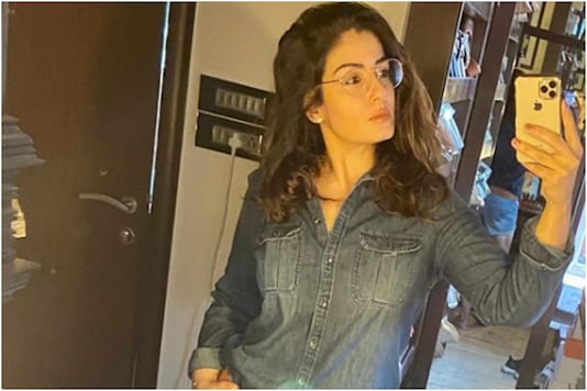 Raveena Tandon denim