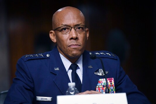 File photo of Charles Q. Brown, Jr.  (Kevin Dietsch/Pool via AP, File)