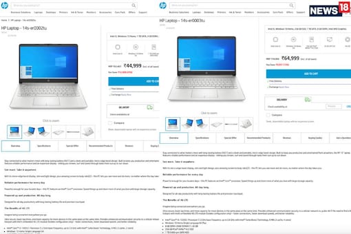 The HP 14s laptops with 4G LTE connectivity are priced at Rs 44,999 onwards.
