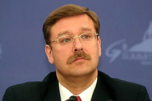 Konstantin Kosachev, the Chair of Russia's Federation Council Committee on Foreign Affairs. (Credit: Twitter)