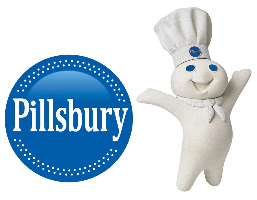 10. Pillsbury: Pillsbury Doughboy was seen in the Pillsbury Commercial hopp...