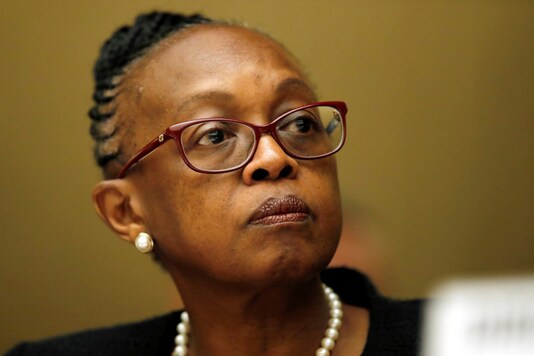 FILE PHOTO: Matshidiso Moeti, World Health Organization (WHO) Regional Director for Africa, attends a briefing at the United Nations in Geneva, Switzerland, May 23, 2018. REUTERS/Denis Balibouse/File Photo