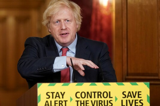 Britain's Prime Minister Boris Johnson speaks during a daily briefing to update on the coronavirus disease (COVID-19) outbreak, at 10 Downing Street in London, Britain June 10, 2020. Pippa Fowles/10 Downing Street/Handout via REUTERS