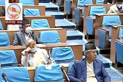 Lower House of Nepal's parliament during the vote on the Constitution Amendment Bill on Saturday. (Twitter/ANI)