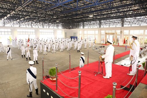 259 trainees from Indian Navy,Indian Coast Guard & friendly foreign navies passed out from INA today. (Credit: INA Twitter)