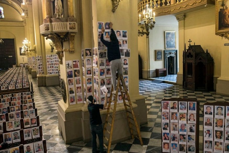 Peru Church Puts Up Portraits of over 5,000 Covid-19 Victims ...
