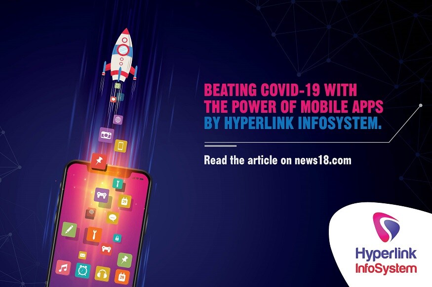 Beating the epidemic through mobile apps by Hyperlink InfoSystem