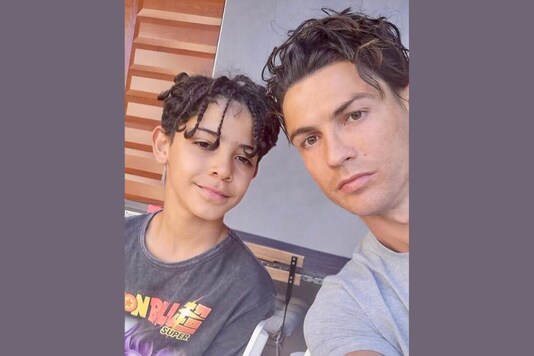 Cristiano Ronaldo and son (Photo Credit: @Cristiano)