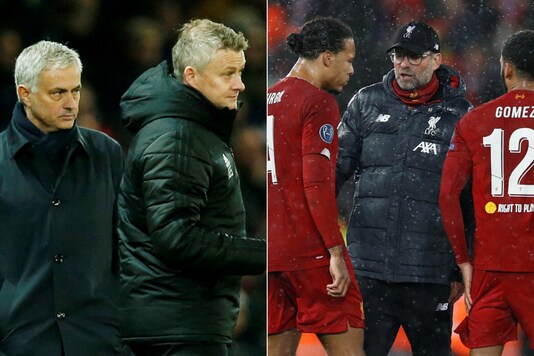 Jose Mourinho and Ole Gunnar Solskjaer (L) and Liverpool. (Photo Credit: Reuters)